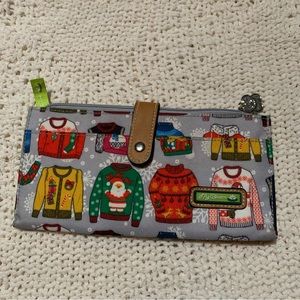 LILY BLOOM CHRISTMAS SWEATER WALLET